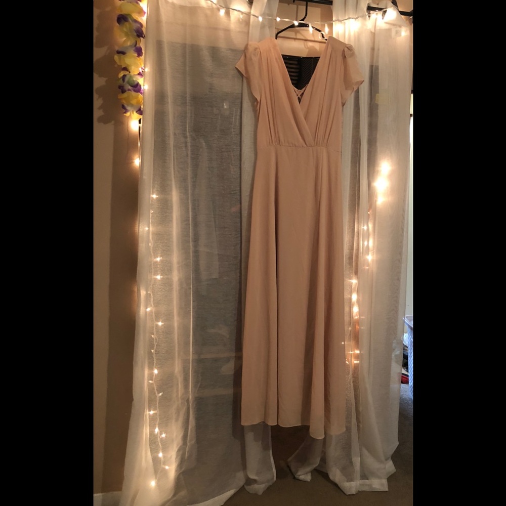 Lulus blush pink dress